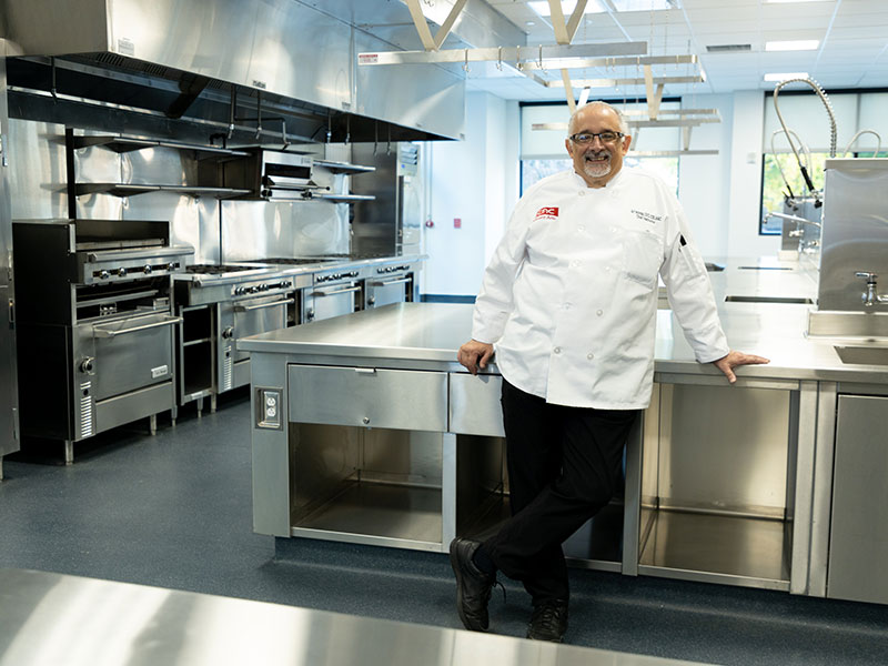 Chef Art Inzinga, CCAC professor and coordinator of the college's Culinary Institute