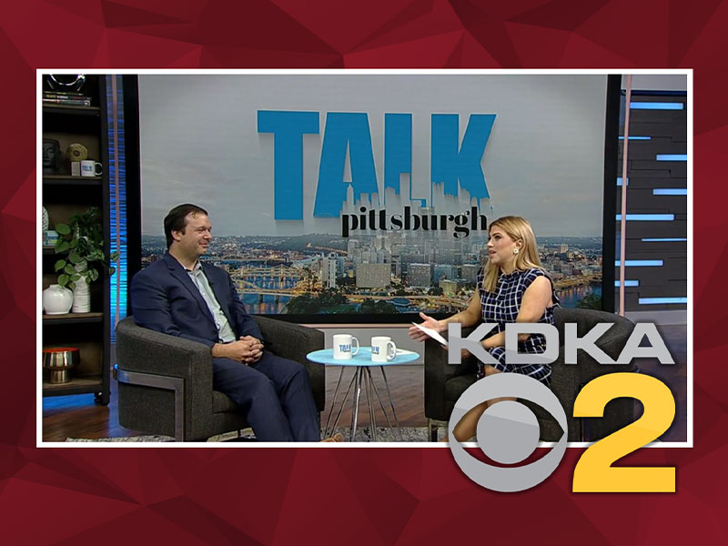 Dr. Justin Starr talks with host Heather Abraham on KDKA-TV's "Talk Pittsburgh."